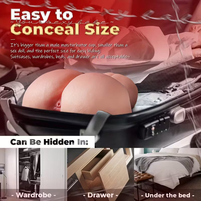 12.5 LBS Ass and Vagina Sex Doll | Life Like Female Torso Adult Sex Toy