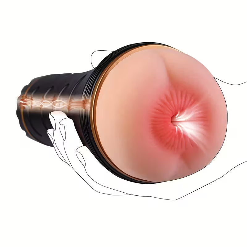 Hand Held Pocket Pussy | Suction Control Silicone Pocket Pussy/Anal