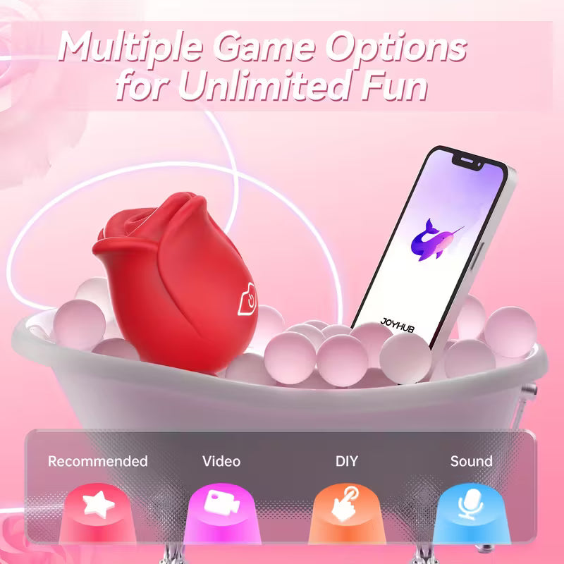 Vibrating Rose Toy | 10 Mode function Clitoral Stimulator Adult Female Sex Toy