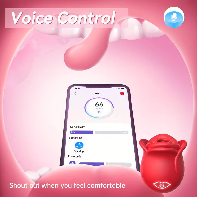 Vibrating Rose Toy | 10 Mode function Clitoral Stimulator Adult Female Sex Toy
