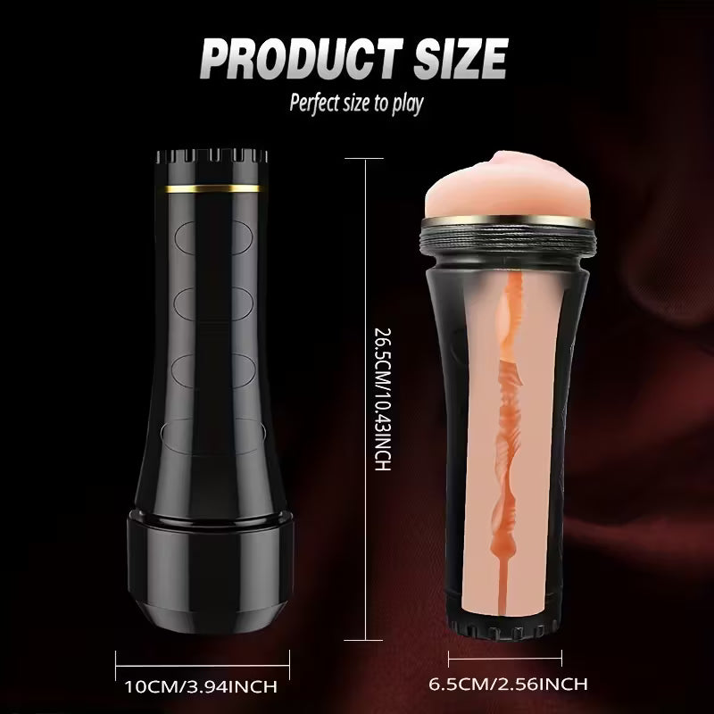 Hand Held Pocket Pussy | Suction Control Silicone Pocket Pussy/Anal