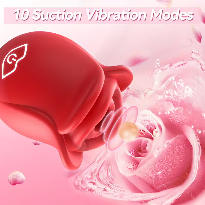 Vibrating Rose Toy | 10 Mode function Clitoral Stimulator Adult Female Sex Toy