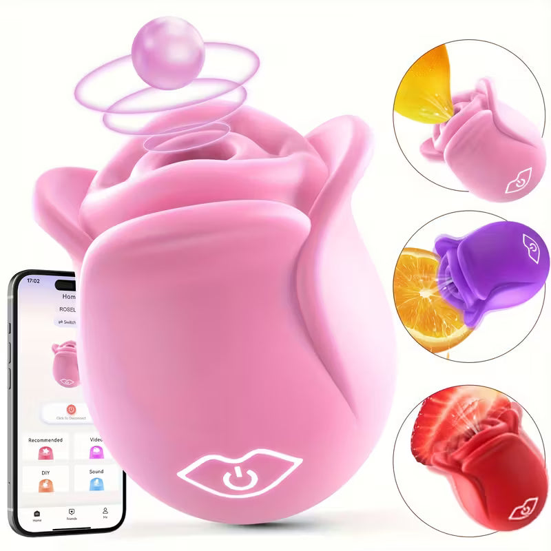 Vibrating Rose Toy | 10 Mode function Clitoral Stimulator Adult Female Sex Toy