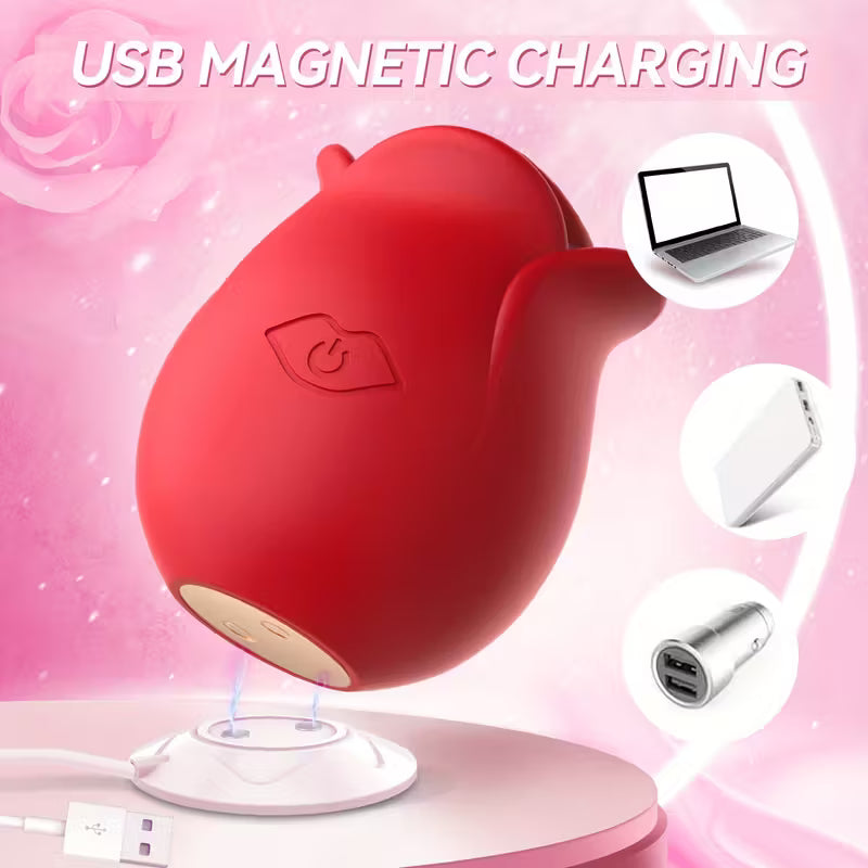 Vibrating Rose Toy | 10 Mode function Clitoral Stimulator Adult Female Sex Toy