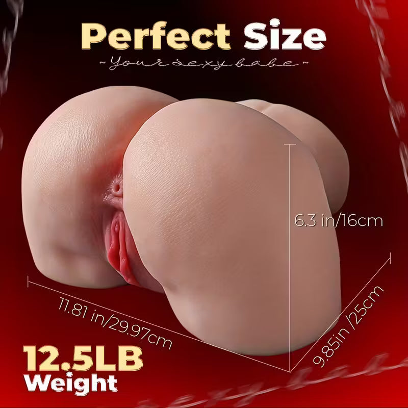 12.5 LBS Ass and Vagina Sex Doll | Life Like Female Torso Adult Sex Toy