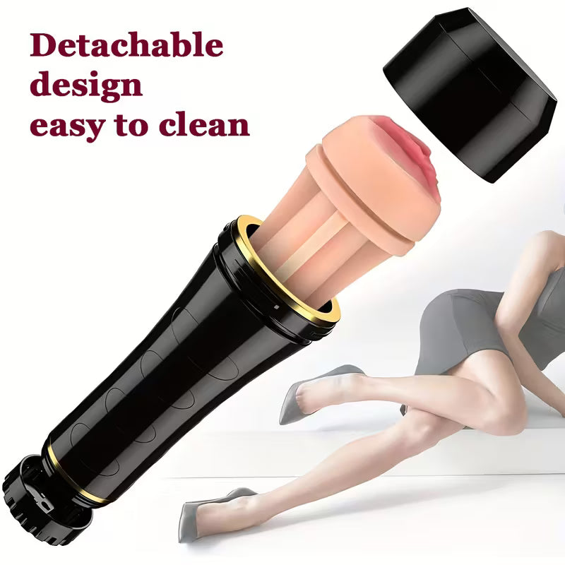 Hand Held Pocket Pussy | Suction Control Silicone Pocket Pussy/Anal