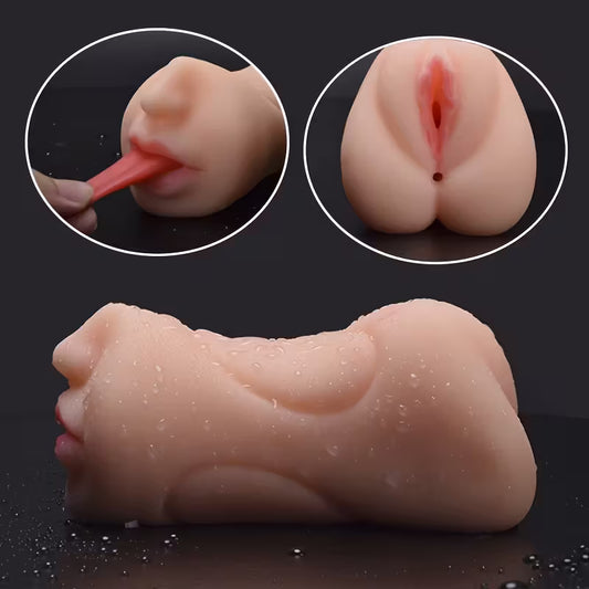3 in 1 Pocket Pussy | Life Like Mouth, Anal, Vagina Adult Sex Toy