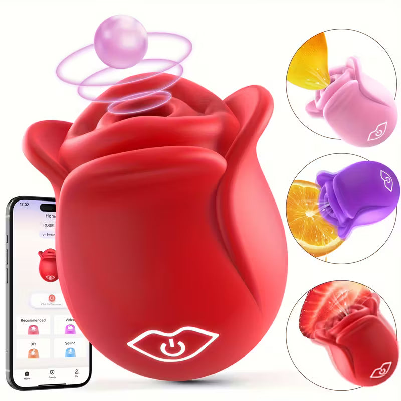 Vibrating Rose Toy | 10 Mode function Clitoral Stimulator Adult Female Sex Toy